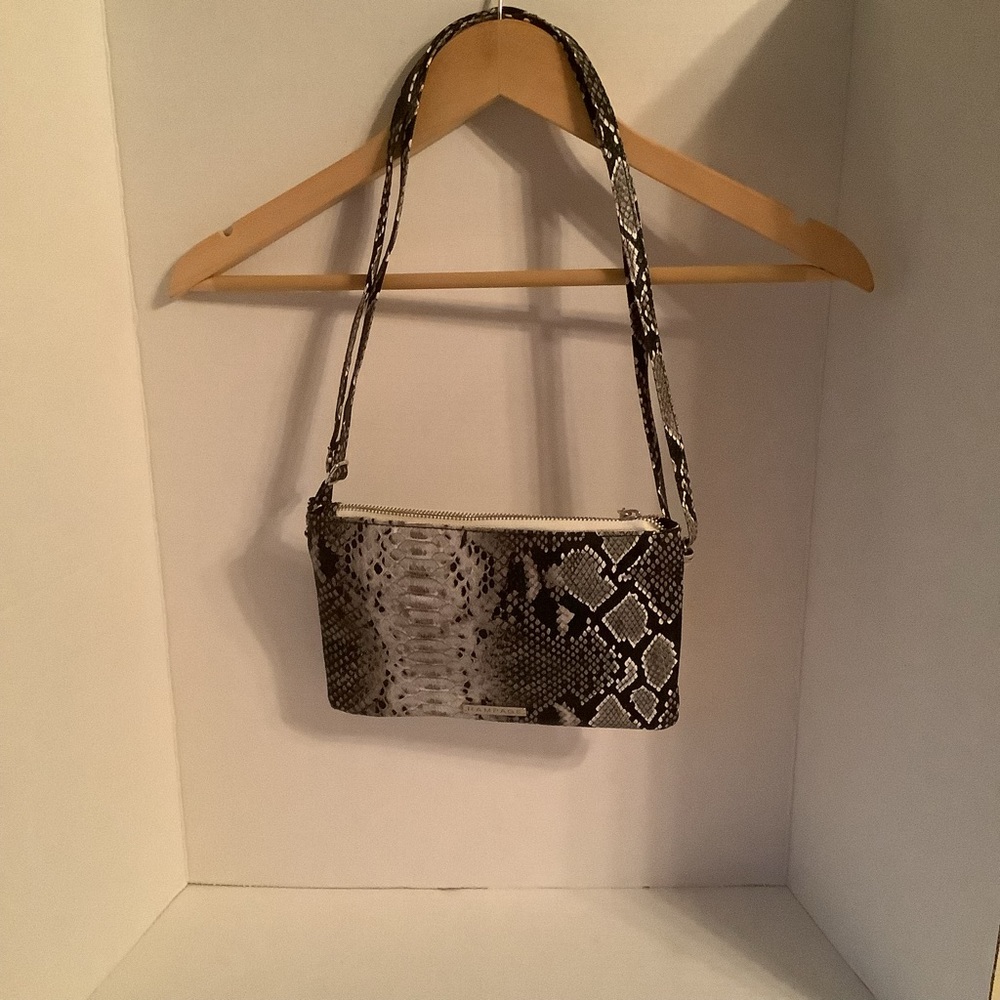 Rampage Crossbody Black Snakeskin Print